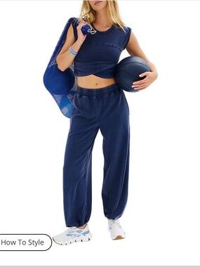 Free People Navy Crossover Set